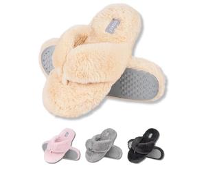 soxo Peluche Zapatillas De Casa Mujer Pantuflas Verano Invierno Babuchas Women Slippers Chanclas De Felpa 37/38 Beige