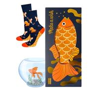 soxo Pescador Calcetines Mujer Divertidos Regalos Para Hombre Originales Regalo Pez 35-40 Pez Dorado