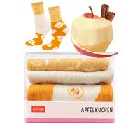 soxo Postre Calcetines Mujer Divertidos Algodon Socks Regalos Originales Regalo Para Ella 35-40 Apfelkuchen 1 Par