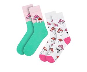 soxo Recolector Setas Calcetines Mujer Divertidos Regalos Para Hombre Originales Regalo 35-40 Hongos 2 Pares