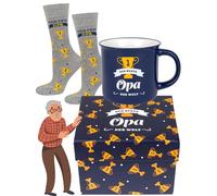 soxo Regalo Abuelo - Calcetines Hombre Divertidos & Taza 40-45