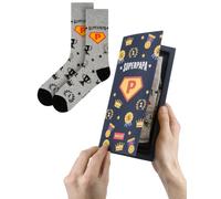 soxo Regalos Para Padres - Papa Cumpleaños Calcetines & Taza 40-45