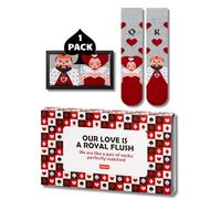 soxo San Valentin Calcetines Divertidos Algodon Regalos Originales Para Hombre En Una Caja De Regalo 40-45 Cartas 1 Par