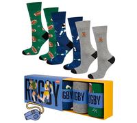 soxo Sport Calcetines Hombre Divertidos Algodon Regalos Originales Regalo Hombres 40-45 Rugby 3 Pares