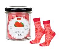 soxo Tarro De Mermelada Calcetines Mujer Divertidos Algodon Regalos Originales Regalo 35-40 Strawberry Jam