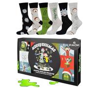 soxo Warner Bros Rick And Morty Calcetines Hombre Navidad Regalo Originales Divertidos 40-45 Rick And Morty 6 Pares