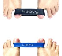 Soxsense - Bandas elásticas para juanetes, separador de dedo gordo del dedo del pie del pie del pie y bandas elásticas ligeras y pesadas (2 bandas)