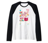 Soy 7 Vamos a festejar un Loto Camiseta Manga Raglan