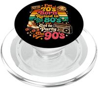 Soy 70 nací Criado en los 80 y FUI de Fiesta en los 90 PopSockets PopGrip para MagSafe