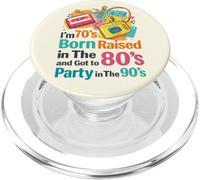 Soy 70 nací Criado en los 80 y FUI de Fiesta en los 90 PopSockets PopGrip para MagSafe