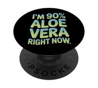 Soy 90 Aloe Vera ahora mismo Quemadura de sol PopSockets PopGrip Adhesivo