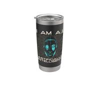 Soy A.I Programación Expertos Robots Inteligencia Artificial Vaso térmico de acero inoxidable de doble pared