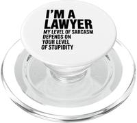 Soy Abogado. Mi Nivel De Sarcasmo Depende De Los Abogados PopSockets PopGrip para MagSafe
