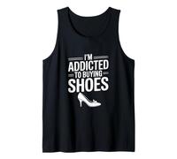 Soy Adicto a Comprar Zapatos Funny Fashion Lover Camiseta sin Mangas