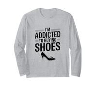 Soy Adicto a Comprar Zapatos Funny Fashion Lover Manga Larga