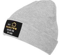 Soy Agente Inmobiliario. Pídeme Mi Tarjeta. Gorro De Punto Termicos Gorro Moda Sombreros Cálidos para Ciclismo Mujer Hombre