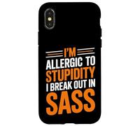 Soy alérgico a la Estupidez Romper en SASS Carcasa para iPhone X/XS