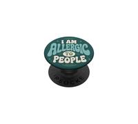 Soy alérgico a la Gente Divertido Introvertido Sarcástico PopSockets PopGrip Adhesivo