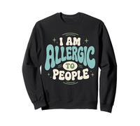 Soy alérgico a la Gente Divertido Introvertido Sarcástico Sudadera