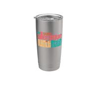 Soy alérgico al lunes por la mañana Vaso térmico de acero inoxidable de doble pared