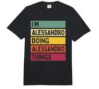 Soy Alessandro Haciendo Alessandro Cosas Divertidas Personalizadas Comfort Colors Adult Heavyweight T-Shirt