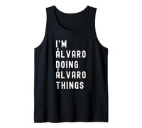 Soy Álvaro Haciendo Cosas de Álvaro Camiseta sin Mangas
