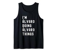 Soy Álvaro Haciendo Cosas de Álvaro Camiseta sin Mangas