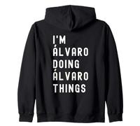 Soy Álvaro Haciendo Cosas de Álvaro Sudadera con Capucha