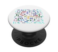Soy Amado, Soy Inteligente, Soy un diseño Fuerte PopSockets PopGrip Adhesivo