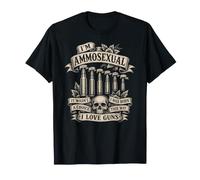 Soy Amante de Armas Ammosexual Nacido De Esta Manera Me Amo Las Armas Vintage Camiseta