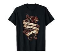 Soy amigable Pero mi Esposa no Toca Funny Panther Camiseta