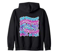 Soy amistoso, Pero mi Esposa no se Toca Divertido Groovy Sudadera con Capucha