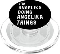 Soy Angelika Haciendo Cosas de Angelika PopSockets PopGrip para MagSafe