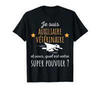 Soy Auxiliar Veterinario Super Pouvoir Humour Drôle Camiseta