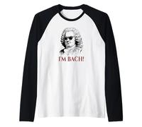 Soy Bach Divertido Compositor de Música Clásica Juego de Palabras Camiseta Manga Raglan