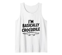 Soy básicamente un cocodrilo Humor Animal Divertido Camiseta sin Mangas
