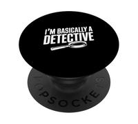 Soy básicamente un Detective Divertido para los Amantes del Misterio PopSockets PopGrip Adhesivo