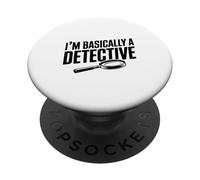 Soy básicamente un Detective Divertido para los Amantes del Misterio PopSockets PopGrip Adhesivo
