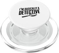 Soy básicamente un Detective Divertido para los Amantes del Misterio PopSockets PopGrip para MagSafe