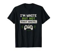 Soy Blanco Pero no Tan Blanco Gracioso Diciendo Meme Retro Camiseta