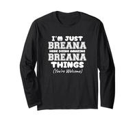 Soy Breana aquí Haciendo Cosas increíbles de Breana Manga Larga