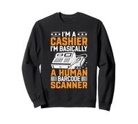 Soy cajero Soy básicamente un escáner de código de Barras Humano Sudadera