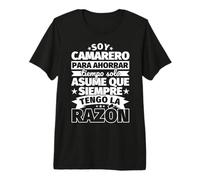 Soy Camarero para Ahorrar Tiempo Camiseta Premium