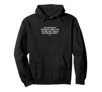 Soy cautelosamente optimista sobre el futuro, pero tengo un... Sudadera con Capucha