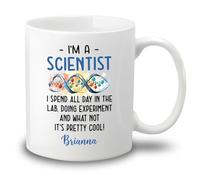 Soy Científico Y Paso Todo El Día En El Laboratorio. Tazas De Regalo Novedad Tazón De Café Graciosa Tazas Té Regalos Divertidos Para Amigos Familiares Trabajo 330ml