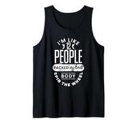 Soy como 12 personas empacadas en un cuerpo giran la rueda Camiseta sin Mangas
