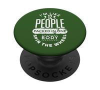 Soy como 12 personas empacadas en un cuerpo giran la rueda PopSockets PopGrip Adhesivo