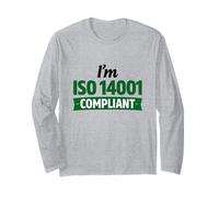 Soy Compatible con ISO 14001 - Idea de Regalo de gestión Ambiental Manga Larga