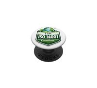 Soy Compatible con ISO 14001 - Idea de Regalo de gestión Ambiental PopSockets PopGrip Adhesivo