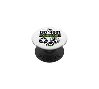 Soy Compatible con ISO 14001 - Idea de Regalo de gestión Ambiental PopSockets PopGrip Adhesivo